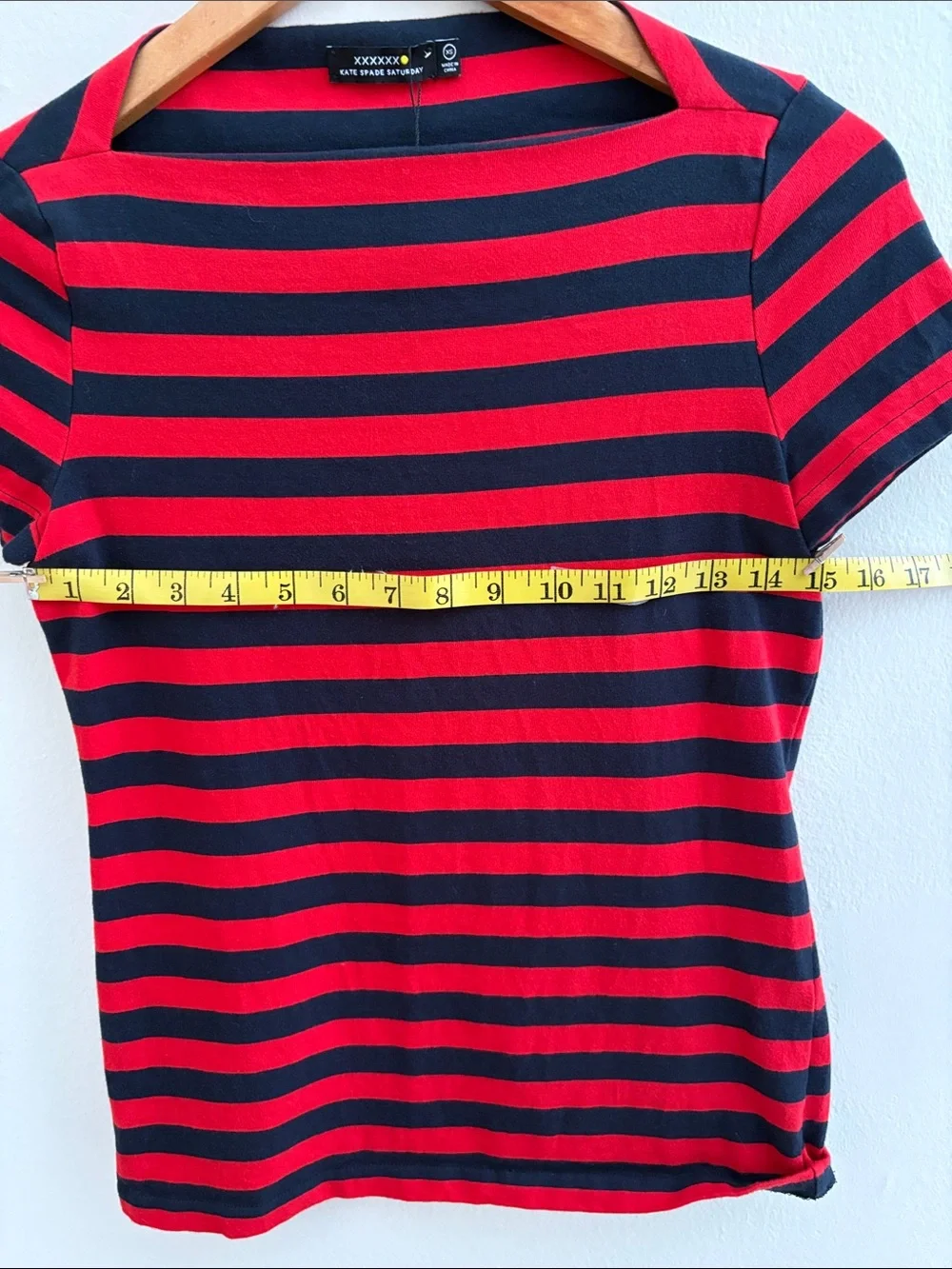 kate spade Red & Navy Striped Short-Sleeve Tee